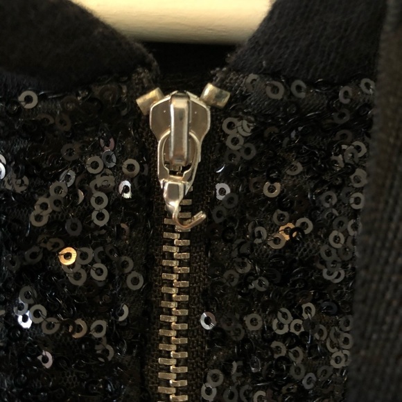 juicy Couture Black Sequin Zip Up Hoody. - Picture 4 of 10